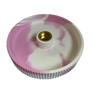 Kerzenteller groß - Pink